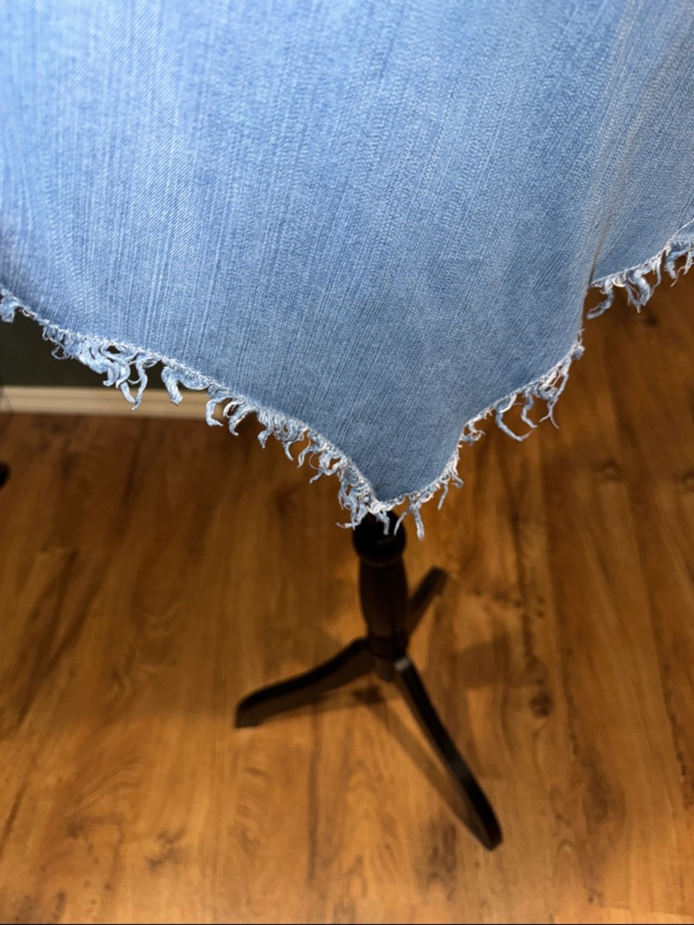 Light Blue Denim-Style Button Front Women's Tunic Sz L - Picture 7 of 7